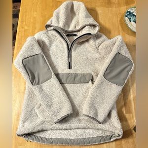 The North Face Campshire White Sherpa Fleece Women's XS 1/4 Zip Pullover Used